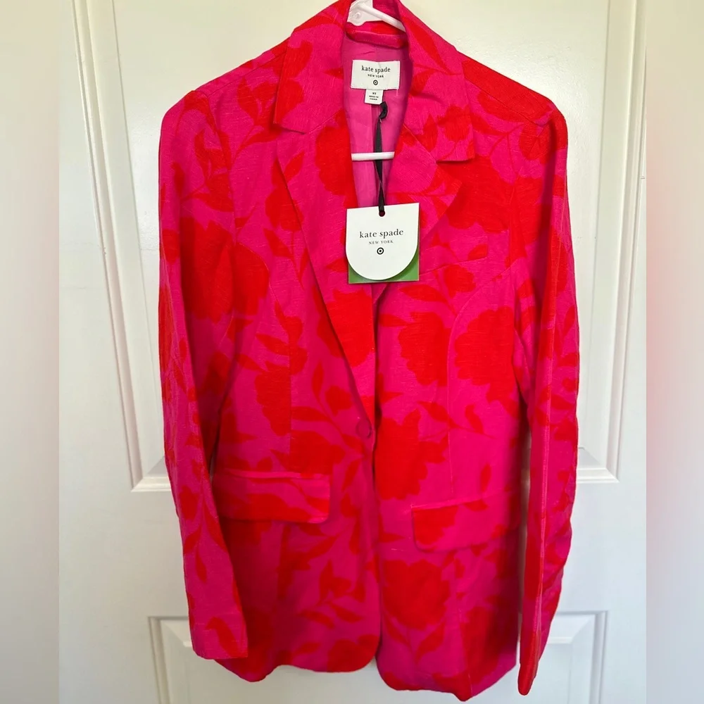NWT! Kate Spade New York x Target Women's Classic Rose Blazer - XS - Picture 3 of 9